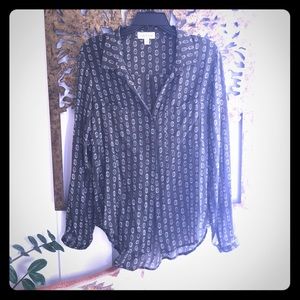 Cloth & Stone sheer blouse from Anthropologie